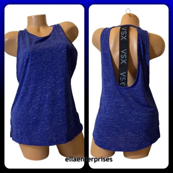 Victoria's Secret Tops - VS Sport Sapphire Blue The Player Logo Tank Top